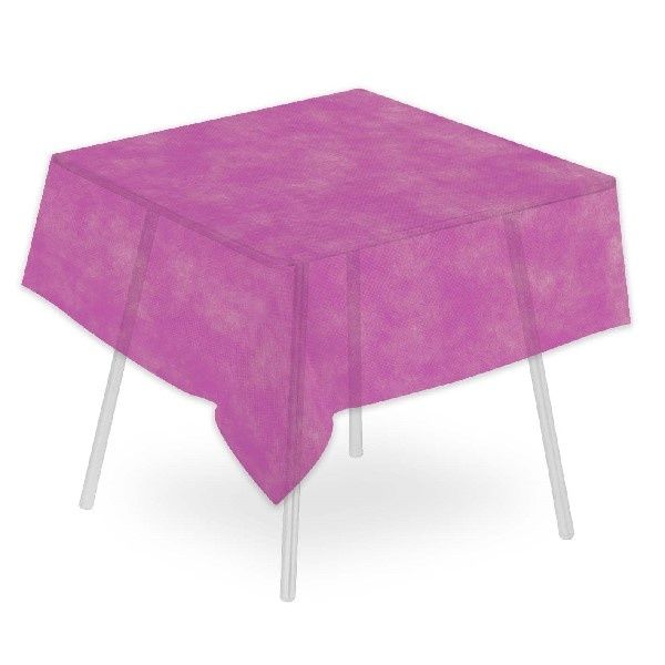 Airspun fuchsia tablecloth 160x160 Packservice with technical stable material for horeca
