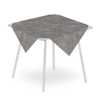 Airspun grey tablecloth 100x100 Packservice with technical stable material for horeca
