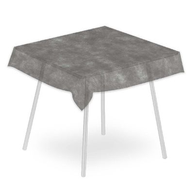 Airspun grey tablecloth 120x120 Packservice with technical stable material for horeca
