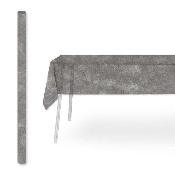 Airspun grey tablecloth 140x140 Packservice with technical stable material for horeca
