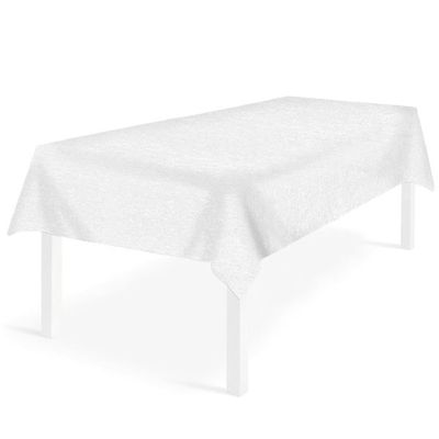 Monolin white tablecloth 150x200 polyester Packservice for horeca
