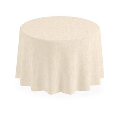 Monolin runde Tischdecke beige 250 cm Polyester Packservice horeca
