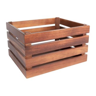 Bliss crate 35x29 cm in acacia wood for professional Horeca use