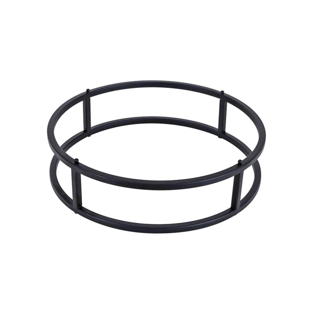 Stand buffet tondo Bliss 32.5 cm in acciaio verniciato nero per uso Horeca