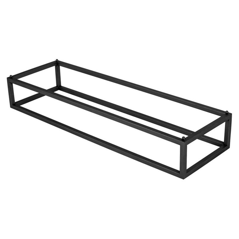 Stand buffet GN 2/4 Bliss 53x16 cm in acciaio verniciato nero per uso Horeca