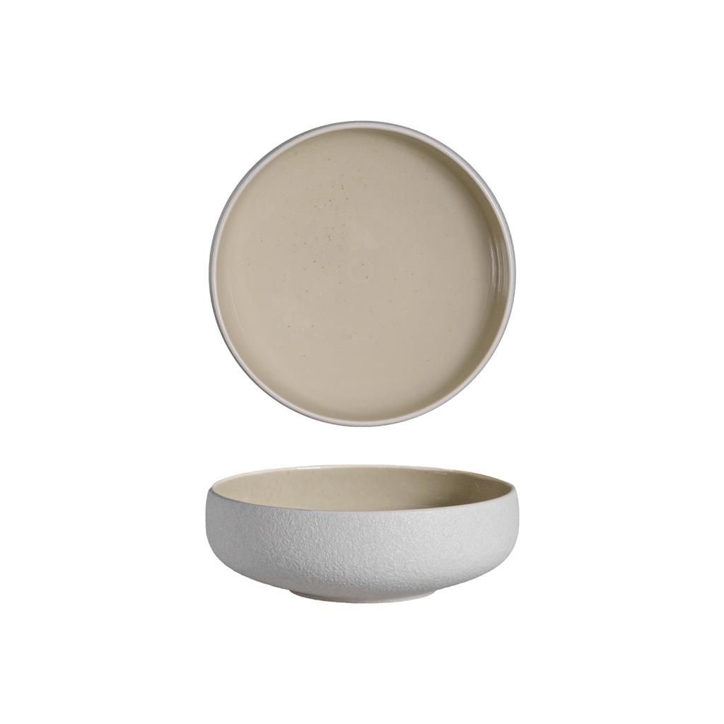 Tirolix 10 cm stoneware bowl Sandy Beige for horeca table service