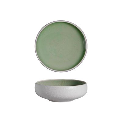 Tirolix Schale Sandy Verde 10 cm aus Steinzeug fuer professionelle Gastronomie