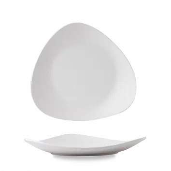 Churchill Lotus Trace triangular white melamine bowl for horeca