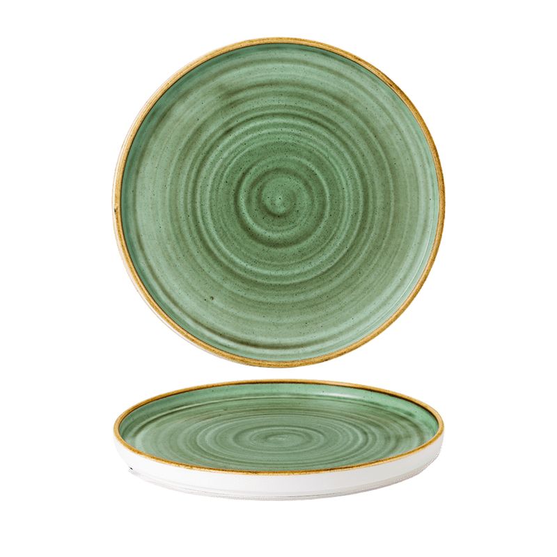 Churchill - Piatto con bordo verticale 26 cm Samphire Green