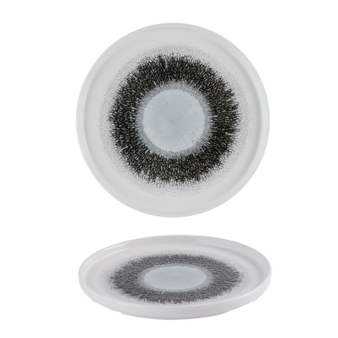Churchill - Piatto con bordo verticale 21 cm Fusion Quartz Black Studio Prints
