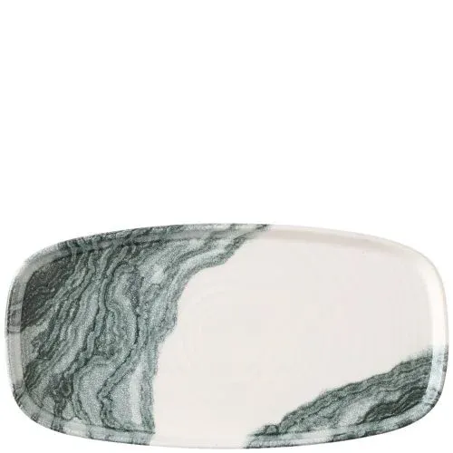 Churchill - Vassoio oblungo con bordo verticale 30 x 15,4 cm Tide Black