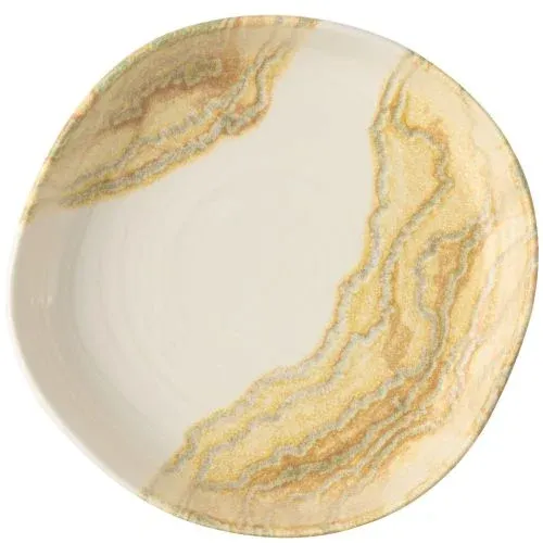 Churchill - Piatto organic con bordo verticale 20 cm Tide Gold