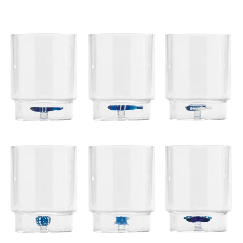 Tumbler 6 pezzi 35 cl Teca Mare Stella marina - Zafferano