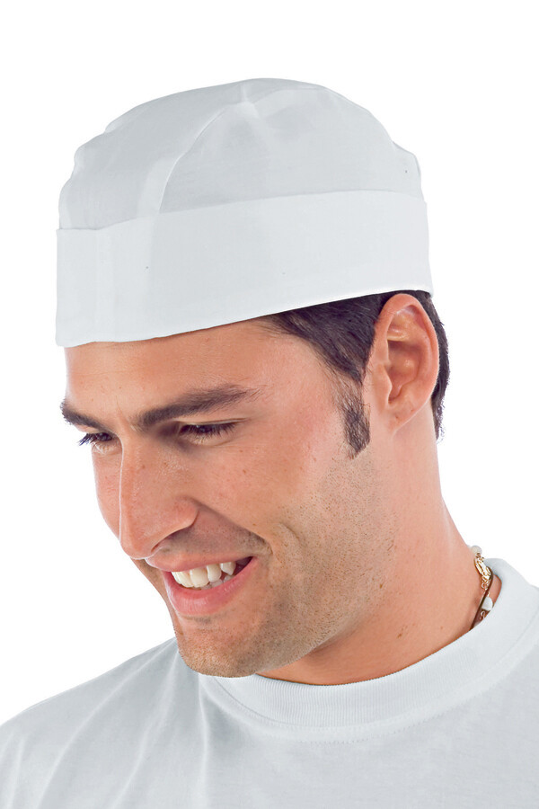 Isacco adjustable fabric cap for professional horeca kitchen use