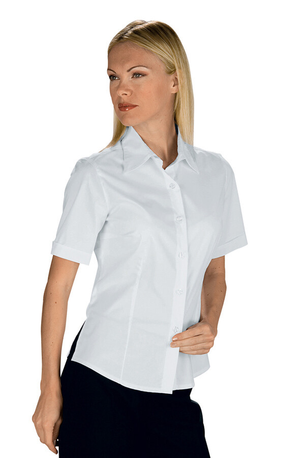 Isacco Kyoto blouse short sleeve piquet 135 g/m2 horeca
