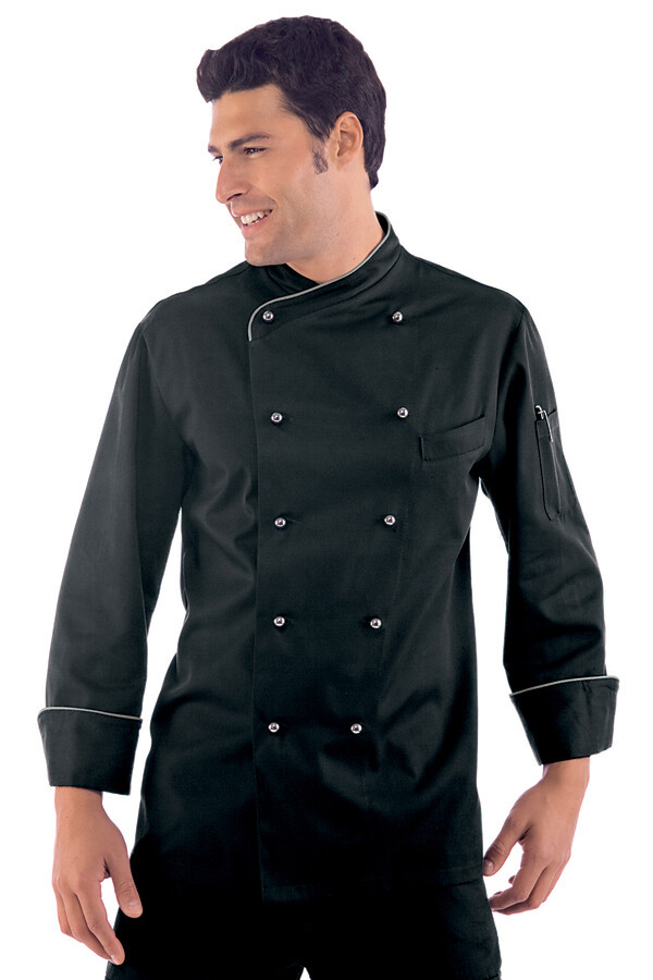 Isacco Lima chef jacket polycotton 195 g/m2 long sleeve horeca
