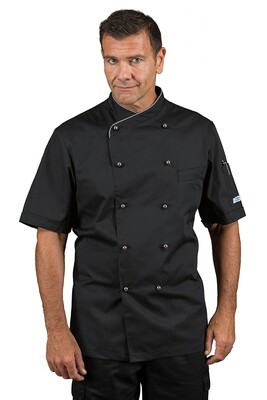 Isacco Lima chef jacket short sleeve polycotton 195 g/m2 horeca