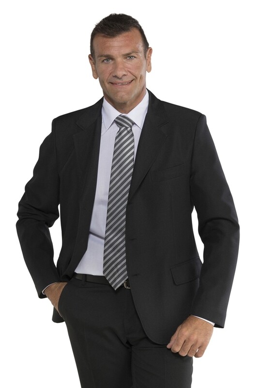 Isacco men jacket 3 buttons polyester 220 g/m2 horeca