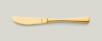 Dinner Knife Full Handle 211 mm Atlantic PVD Gold - Amefa