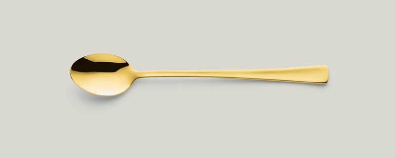 Latte Macchiato Spoon 173 mm Atlantic PVD Gold - Amefa