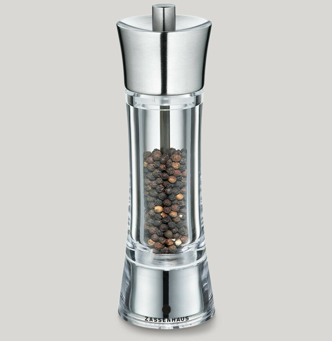 Macina pepe inox/acrilico 18 cm Aachen - Zassenhaus