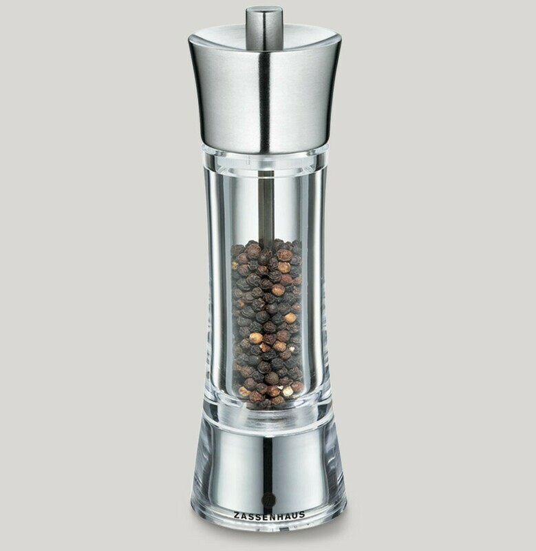 Macina pepe inox/acrilico 18 cm Aachen - Zassenhaus