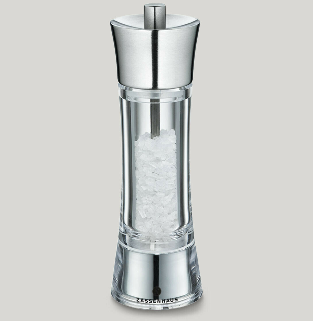 Salt Grinder Stainless Steel/Acrylic 18 cm Aachen - Zassenhaus