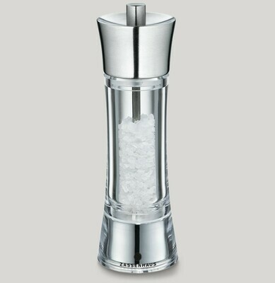Salt Grinder Stainless Steel/Acrylic 18 cm Aachen - Zassenhaus