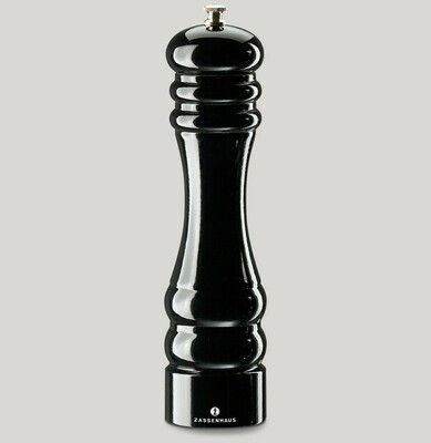 Black glossy pepper mill 24 cm Berlin - Zassenhaus