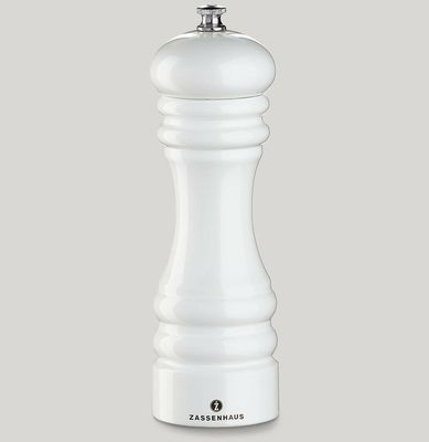 Glossy white pepper mill 18 cm Berlin - Zassenhaus
