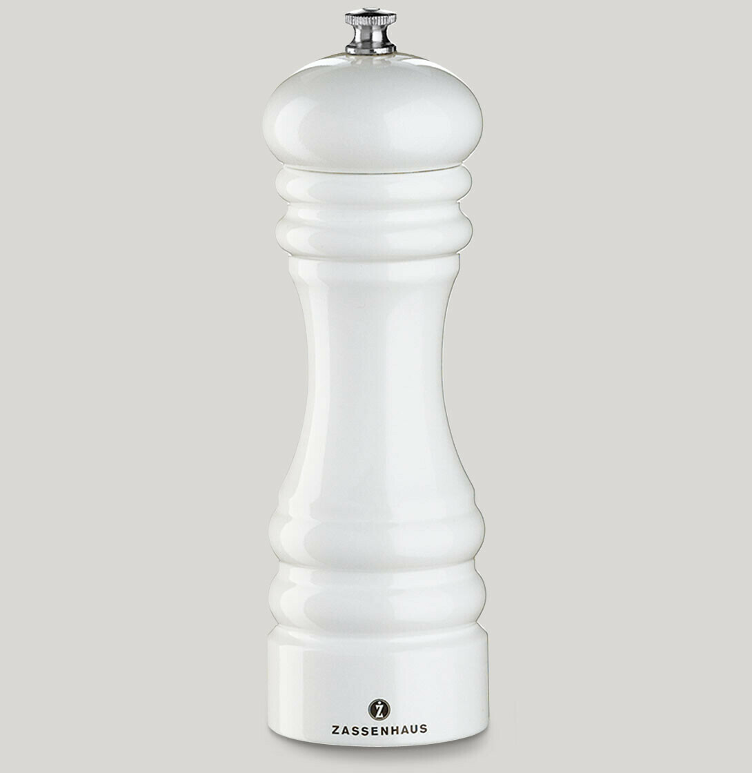 Glossy White Salt Mill 18 cm Berlin - Zassenhaus