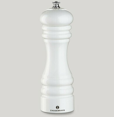 Glossy White Salt Mill 18 cm Berlin - Zassenhaus