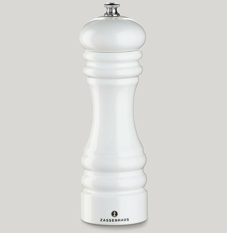 Glossy White Salt Mill 18 cm Berlin - Zassenhaus