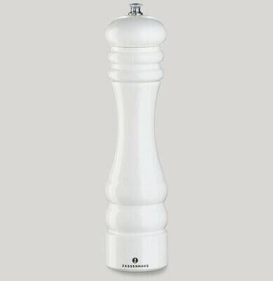 White glossy pepper mill 24 cm Berlin - Zassenhaus