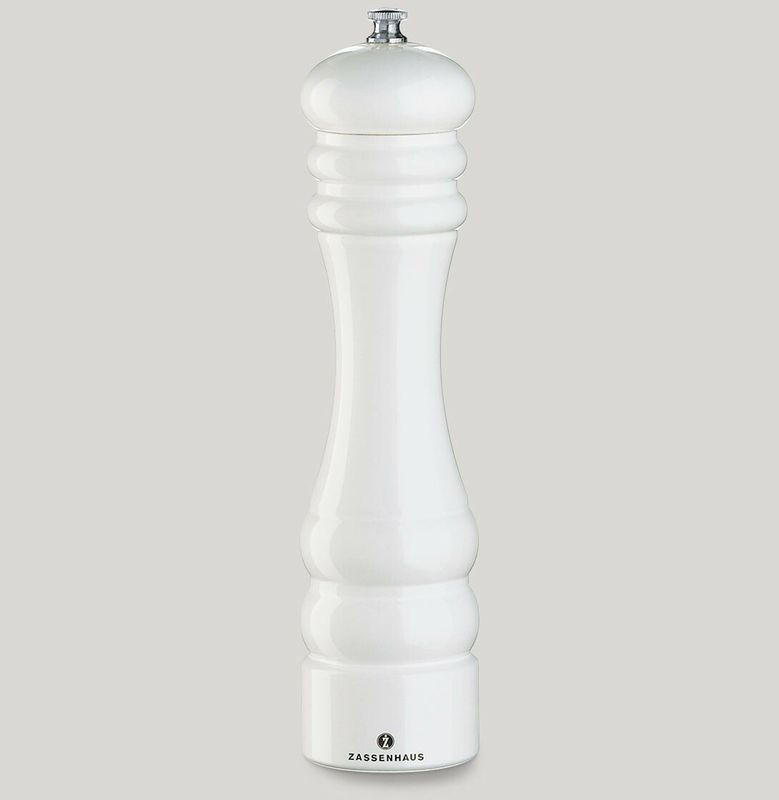 White glossy pepper mill 24 cm Berlin - Zassenhaus