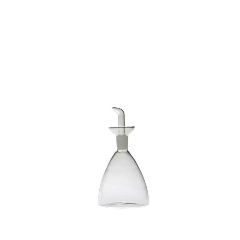 Oliera conica vetro 12,5 cl Tirolix con versatore pratico, perfetta per olio e salse in ambienti horeca

