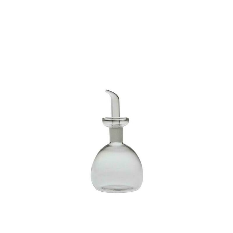 Oliera sfera vetro 12,5 cl Tirolix con versatore pratico, ideale per olio e salse in cucina horeca professionale
