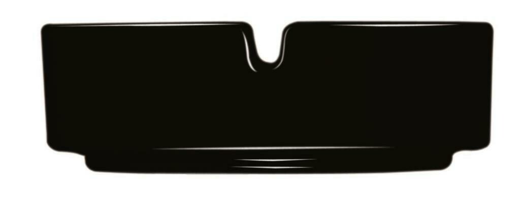 Arcoroc ashtray 8,5 cm black glass stackable for horeca use