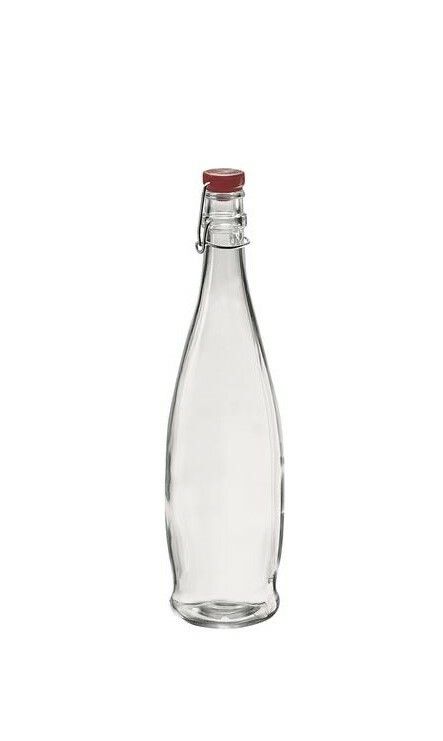 Borgonovo Indro 100 cl clear glass bottle airtight seal horeca use
