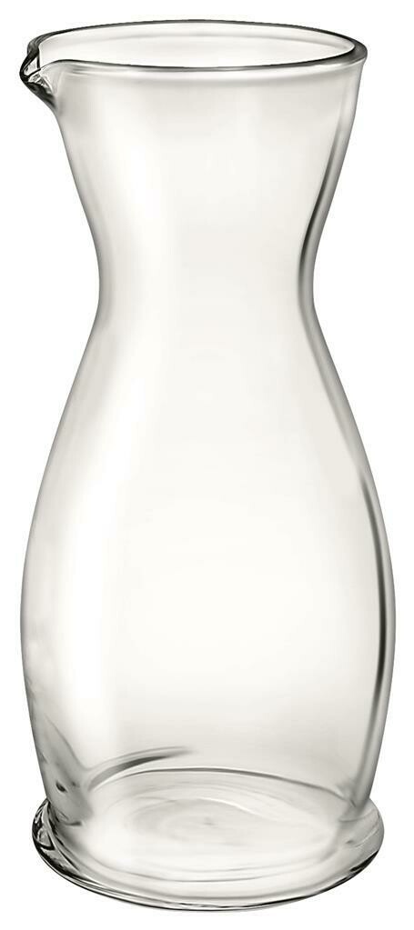 Borgonovo Indro 50 cl clear glass carafe with reinforced walls for horeca use
