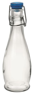 Borgonovo Indro 35,5 cl clear glass bottle with blue cap for horeca use
