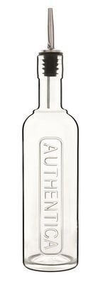 Bormioli Luigi Authentica 52.5 cl clear glass bottle with pourer cap horeca use
