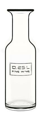 Bormioli Luigi Optima 25 cl wine bottle clear glass for professional horeca use
