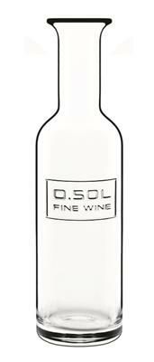 Bormioli Luigi Optima 50 cl wine bottle clear glass for professional horeca use
