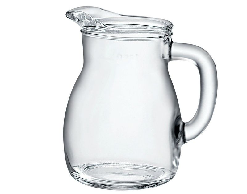 Pitcher 61 cl Bistrot Bormioli Rocco clear soda lime glass for horeca service
