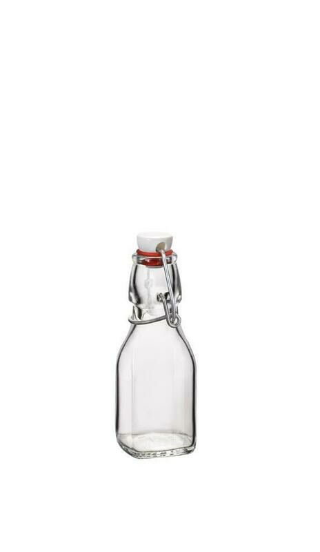 Bottiglia quadrata 12,5 cl Swing Bormioli Rocco vetro trasparente per uso horeca professionale
