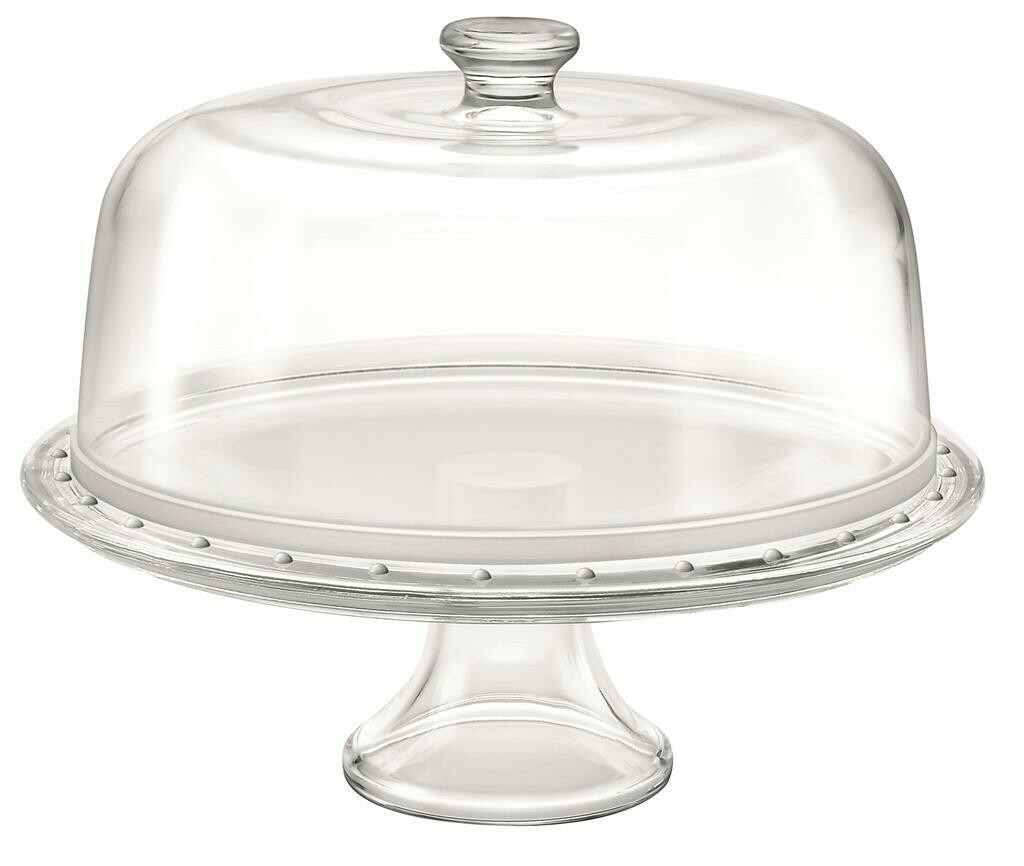 Alzata con campana 31 cm Palladio Borgonovo vetro resistente uso horeca professionale
