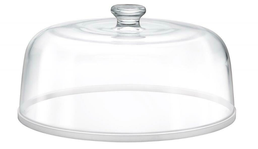 Borgonovo cupola 28 cm vetro resistente per protezione dolci in Horeca

