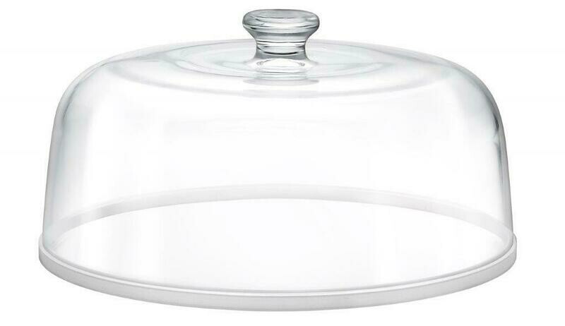 Borgonovo cupola 28 cm vetro resistente per protezione dolci in Horeca

