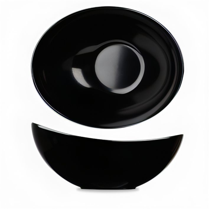 Black Buffet Bowl 35.5 X 25 Cm Moonstone E Tilt Black - Churchill